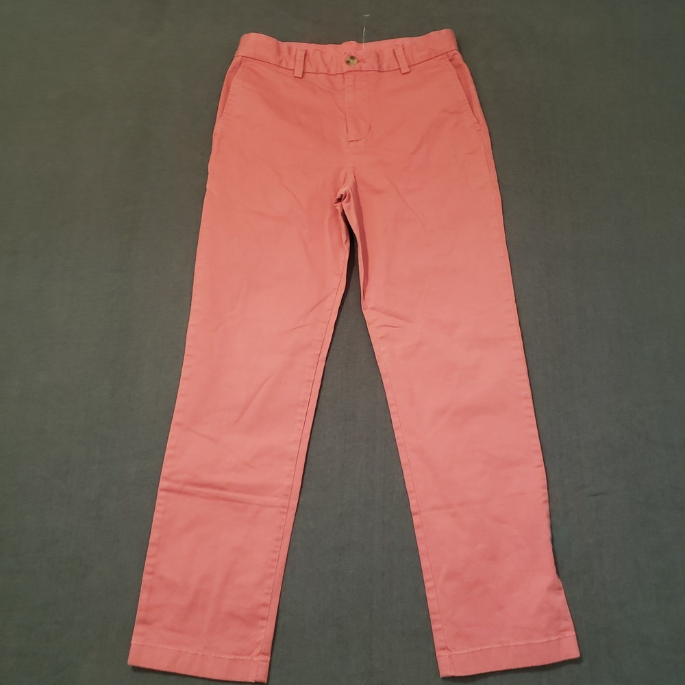Vineyard Vines Chino Pants Kids Size 16 Pink Adjustable‎ Waist 3P001016